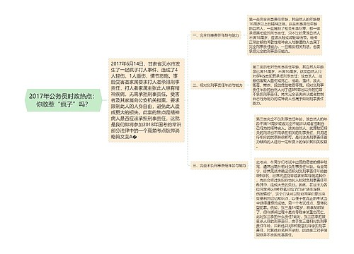 2017年公务员时政热点：你敢惹“疯子”吗？