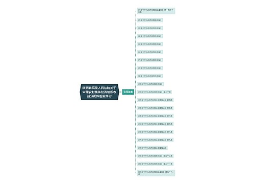 陕西省高级人民法院关于审理农村集体经济组织收益分配纠纷案件讨