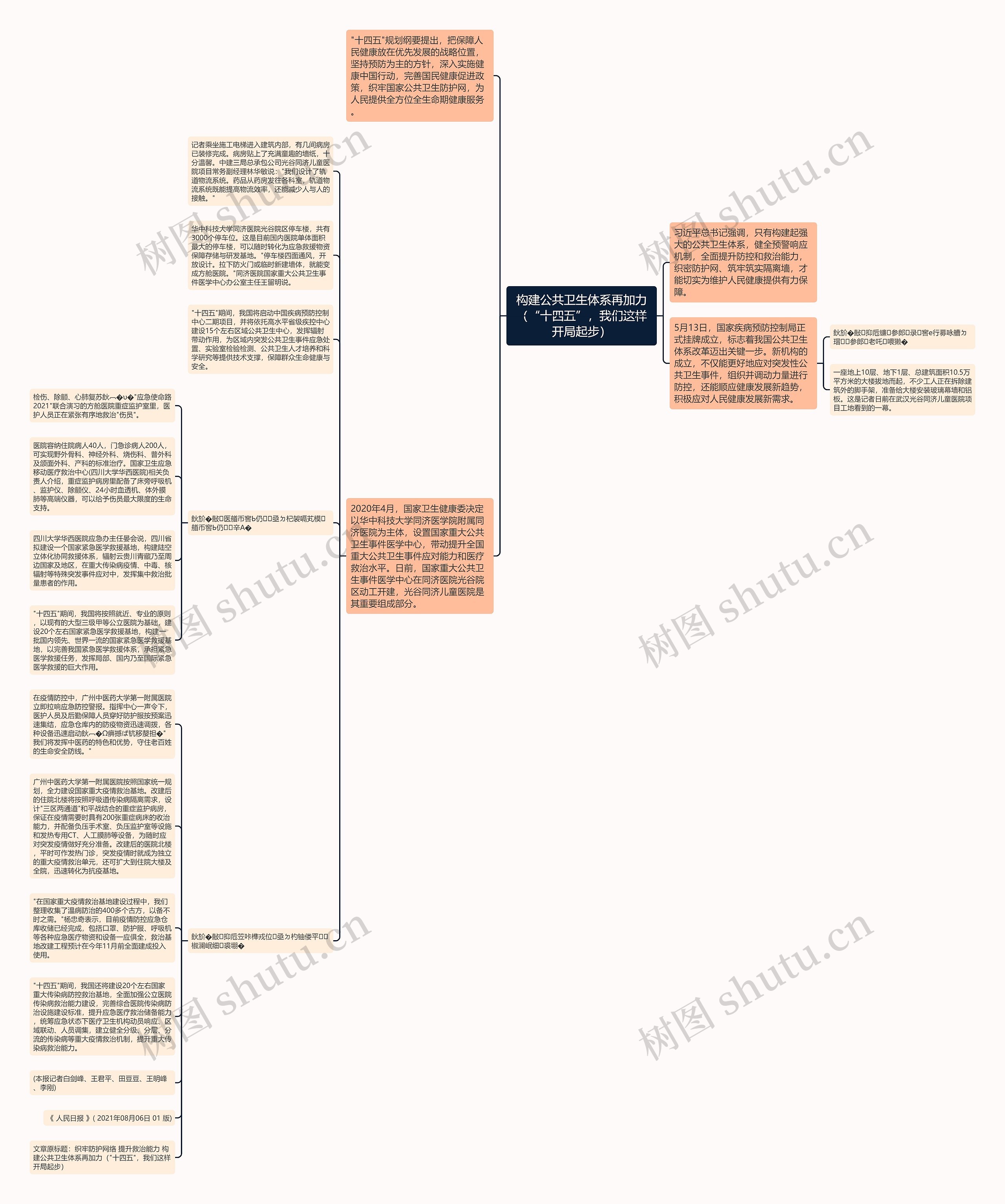 构建公共卫生体系再加力（“十四五”，我们这样开局起步）思维导图