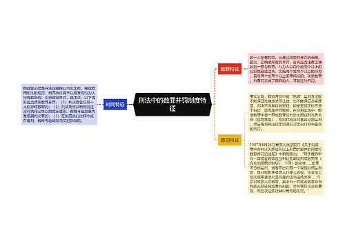 刑法中的数罪并罚制度特征