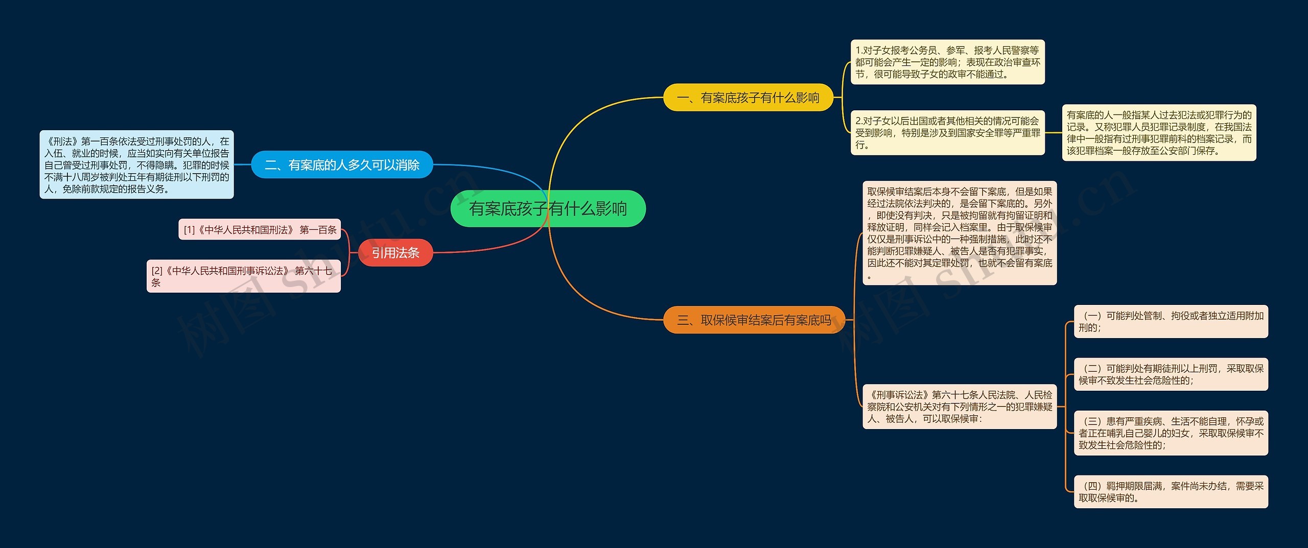 有案底孩子有什么影响思维导图