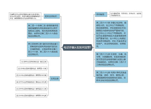 电话诈骗从犯如何定罪?