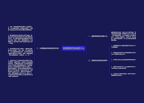 国家赔偿的标准是什么