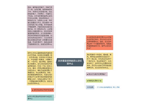 放弃重复侵害能否认定犯罪中止