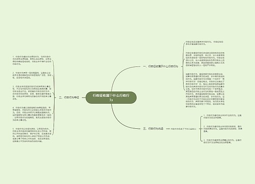 行政征收属于什么行政行为