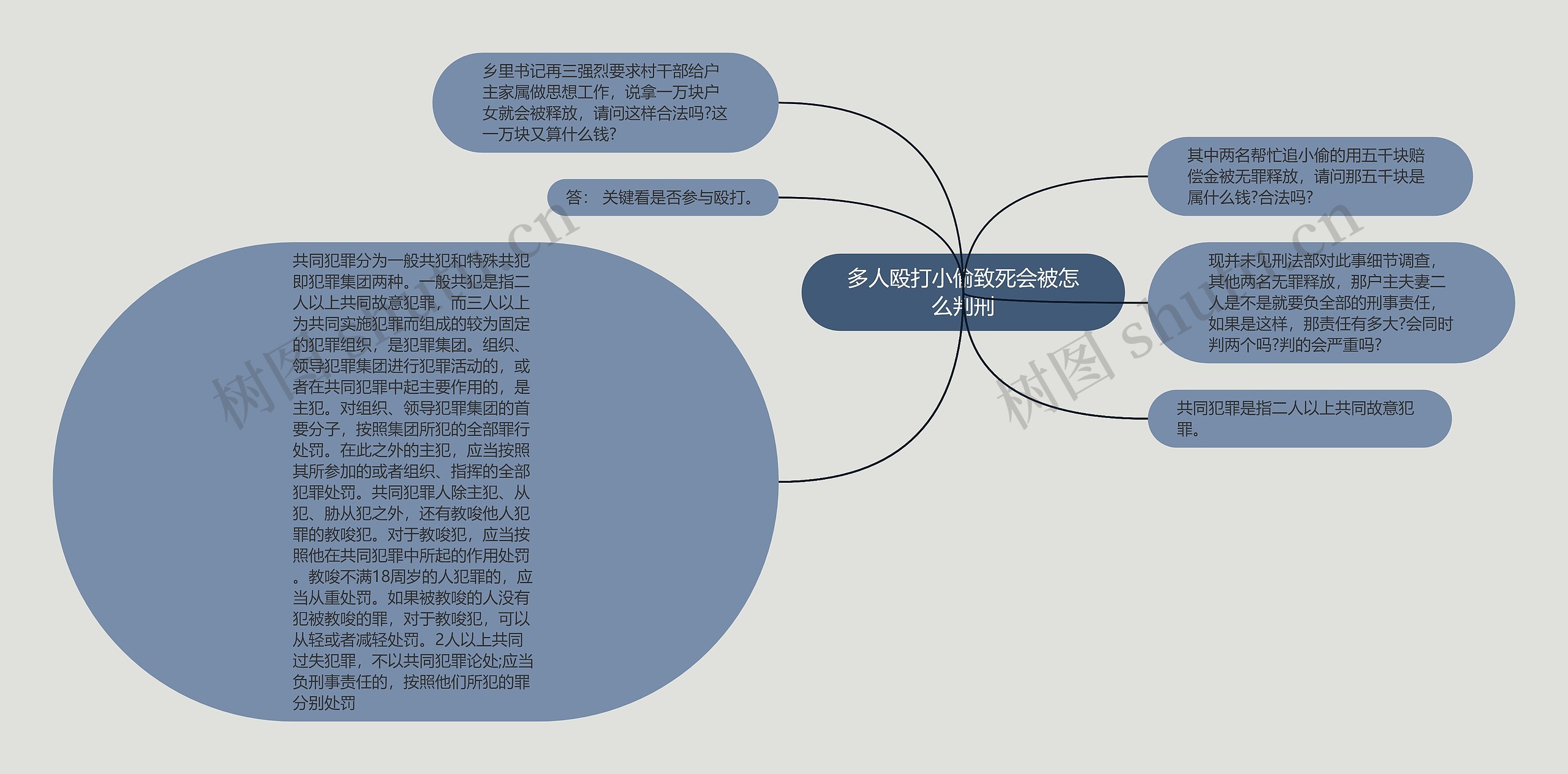 多人殴打小偷致死会被怎么判刑