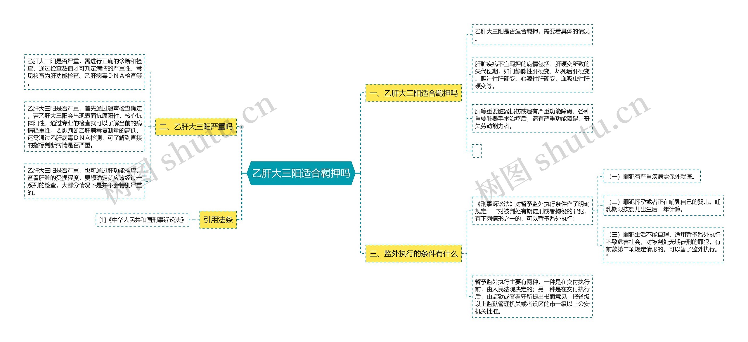 乙肝大三阳适合羁押吗思维导图