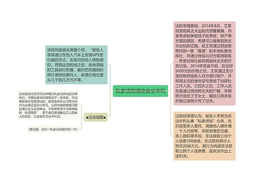 私家侦探活动会坐牢吗