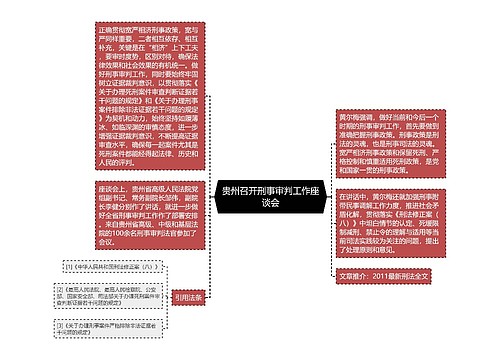 贵州召开刑事审判工作座谈会