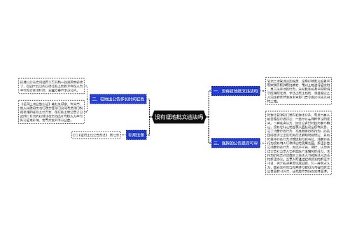 没有征地批文违法吗