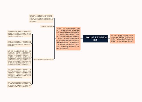 土地卖之后 无权获得征地补偿