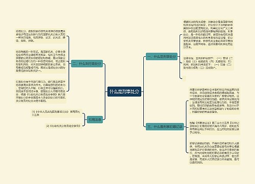 什么是刑事处分