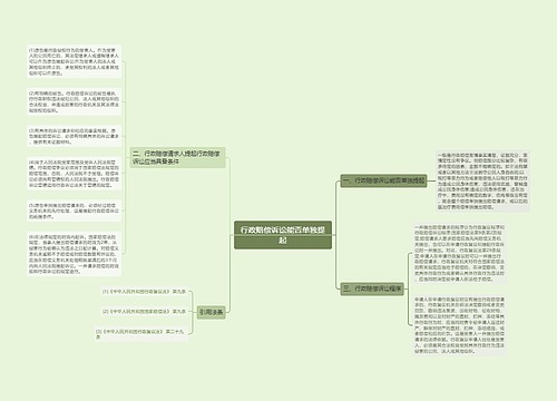 行政赔偿诉讼能否单独提起