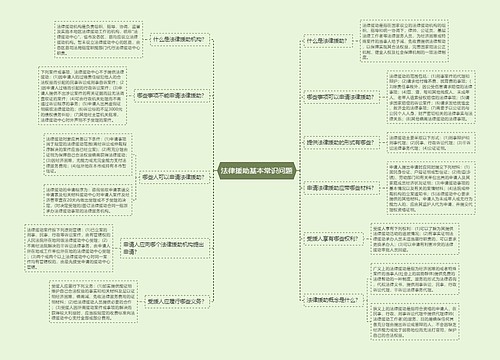 法律援助基本常识问题