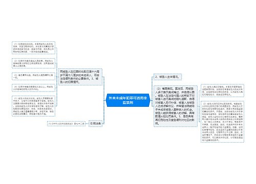 外来未成年犯罪可适用非监禁刑