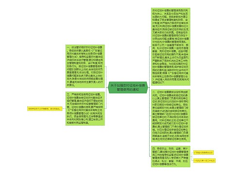 关于加强农村征地补偿费管理使用的通知