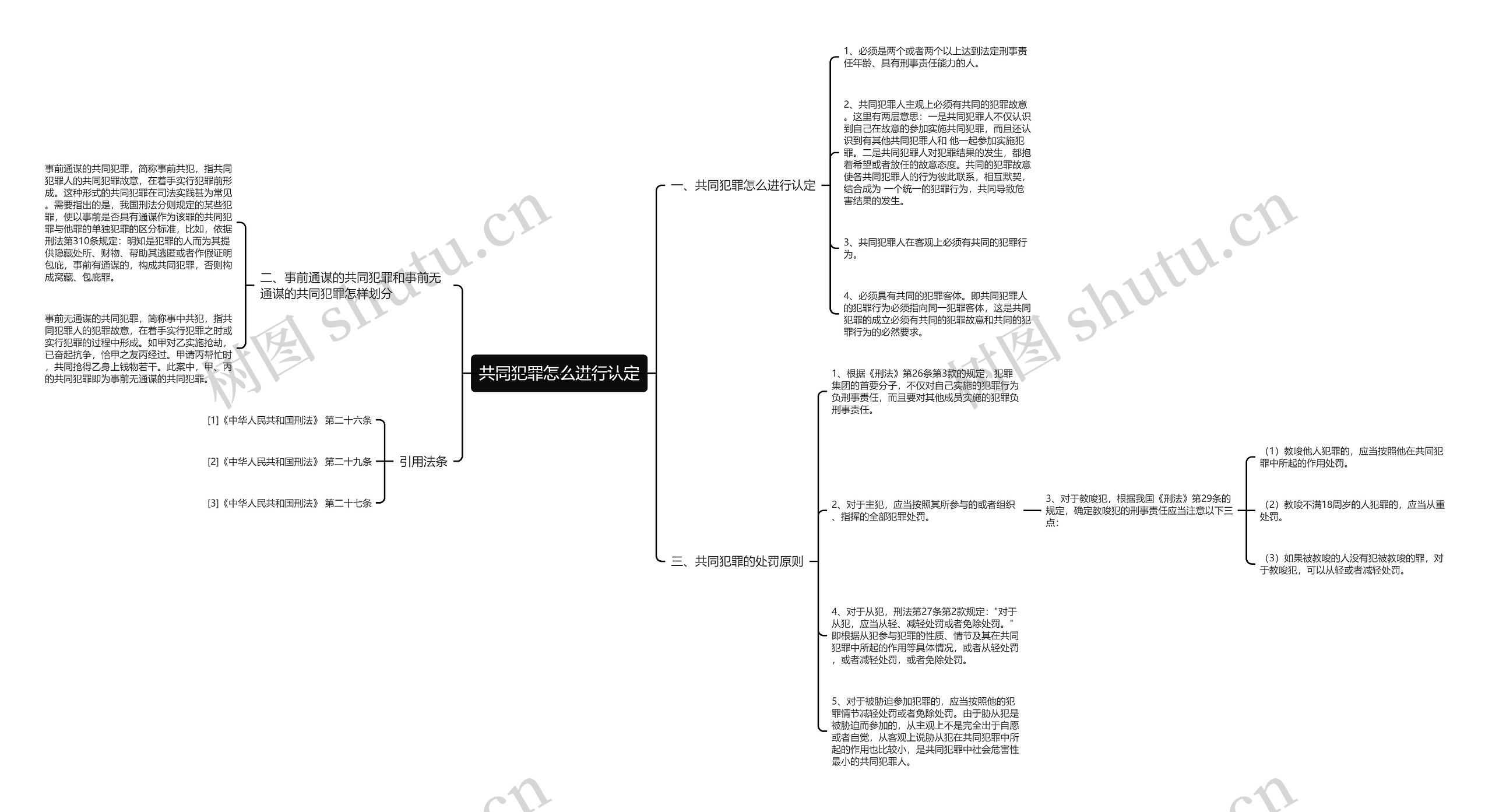 共同犯罪怎么进行认定思维导图