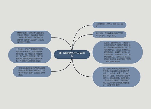 澳门公益金百万行活动举行