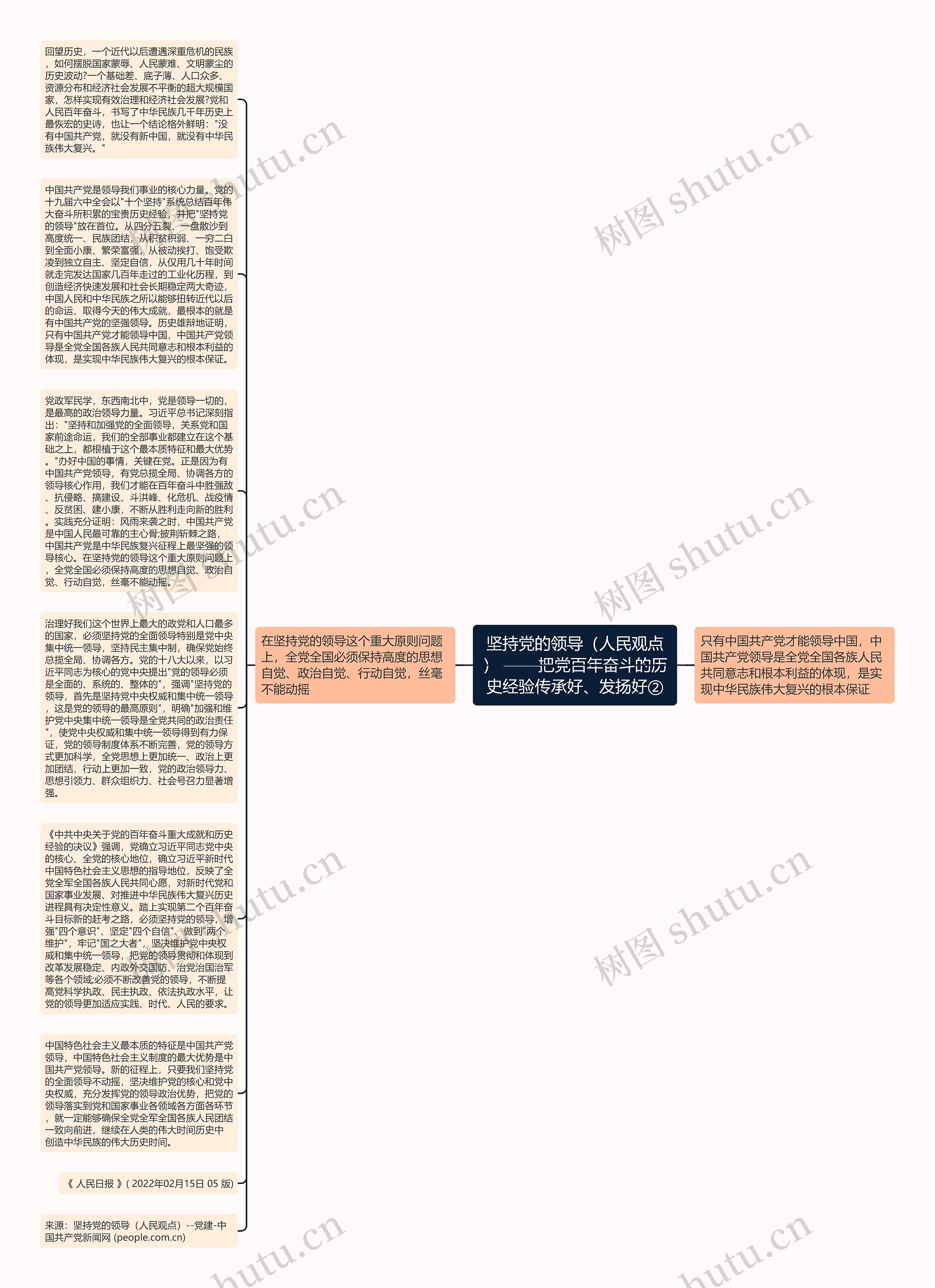 坚持党的领导（人民观点） ——把党百年奋斗的历史经验传承好、发扬好②