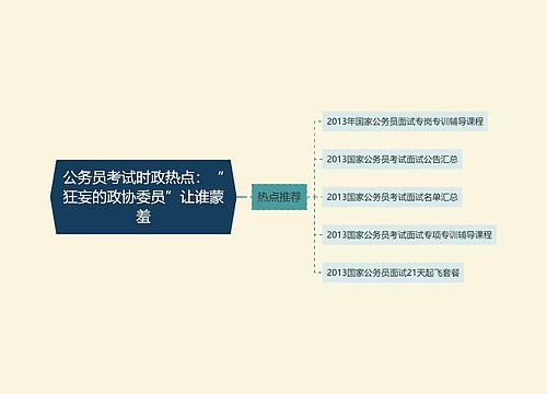 公务员考试时政热点：“狂妄的政协委员”让谁蒙羞