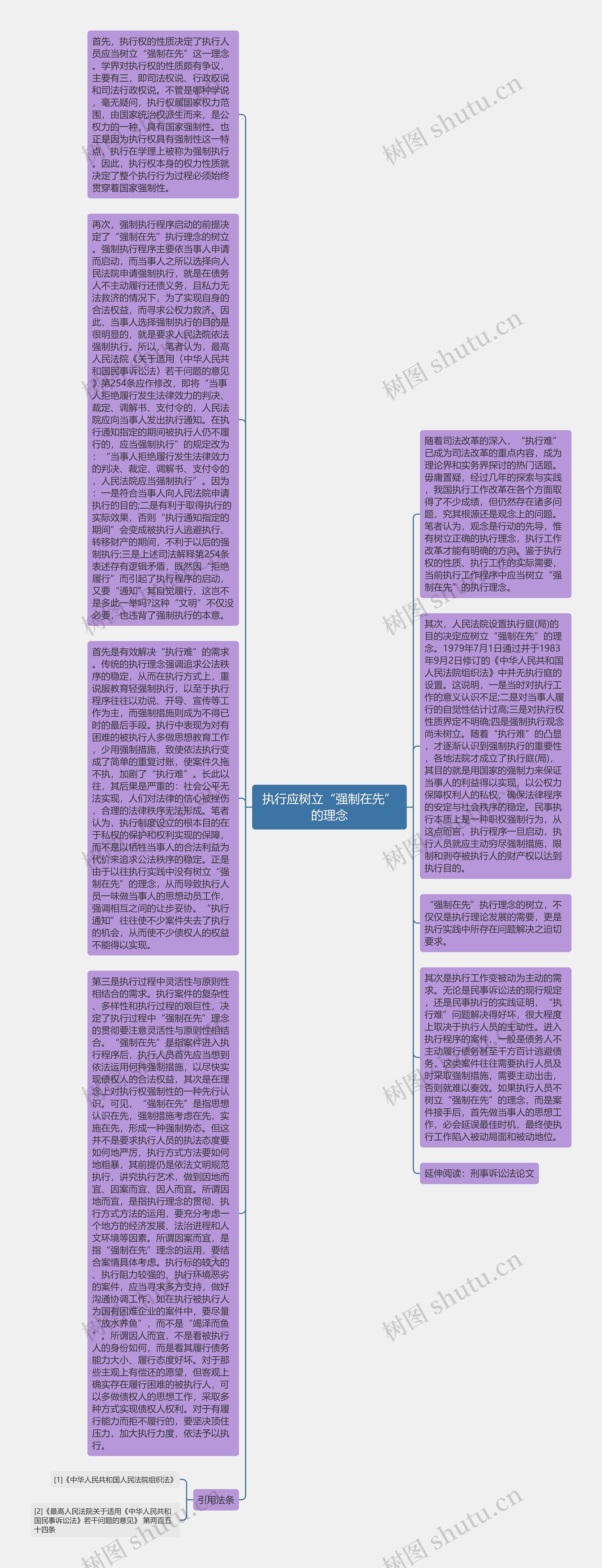 执行应树立“强制在先”的理念思维导图