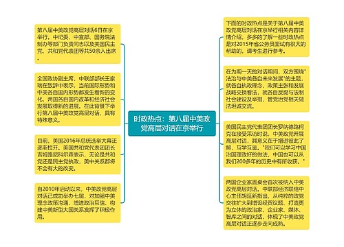 时政热点：第八届中美政党高层对话在京举行