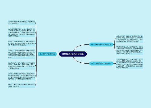 癌症病人违法不坐牢吗