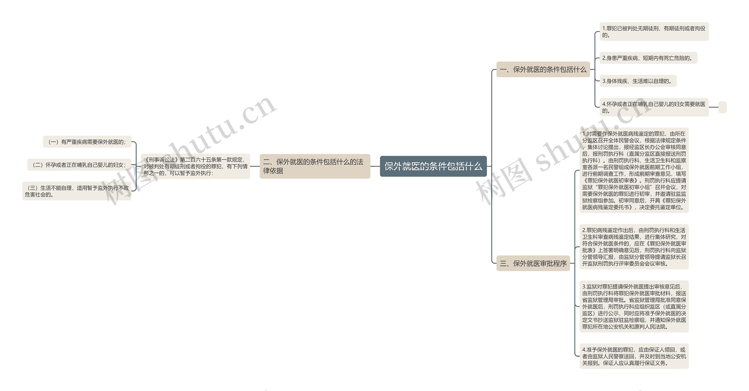 保外就医的条件包括什么思维导图