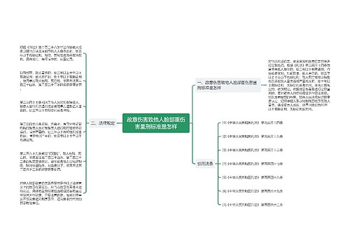 故意伤害致他人脸部重伤害量刑标准是怎样