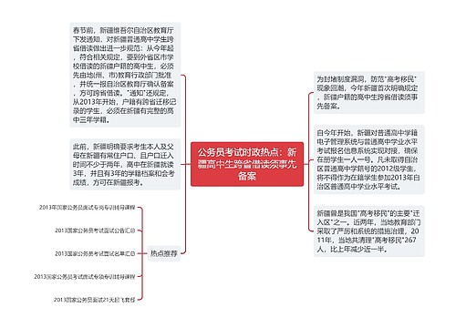 公务员考试时政热点：新疆高中生跨省借读须事先备案