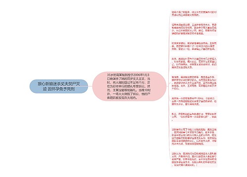 狠心新娘迷杀丈夫焚尸灭迹 因怀孕免予死刑