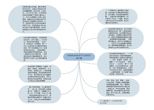 时政热点:给孩子们讲好抗战故事