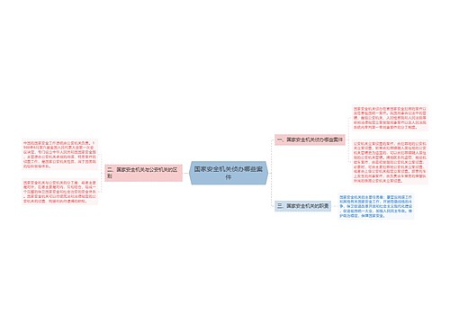 国家安全机关侦办哪些案件