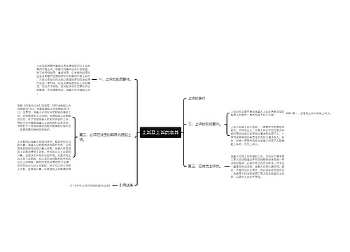 上诉及上诉的条件