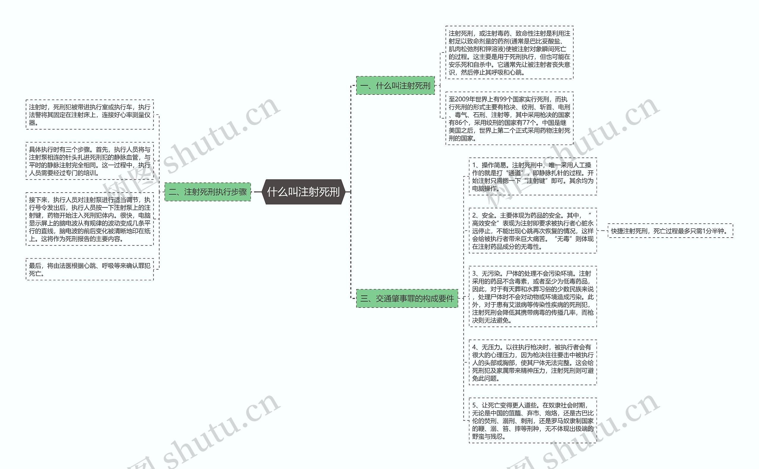 什么叫注射死刑思维导图