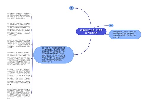 2018年时政热点：口罩滞销 为治霾庆功