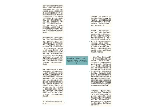 弘扬平等、互鉴、对话、包容的文明观（人民论坛）