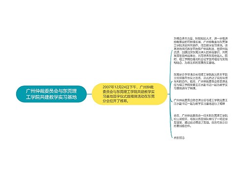 广州仲裁委员会与东莞理工学院共建教学实习基地