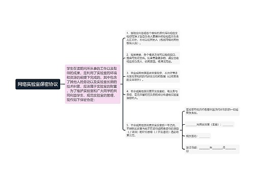 网络实验室保密协议