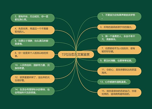 15句治愈系文案鉴赏 