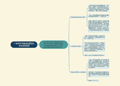 广东官员7成职务犯罪轻判 称没发现有错