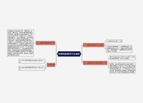 刑事拘留属于什么性质