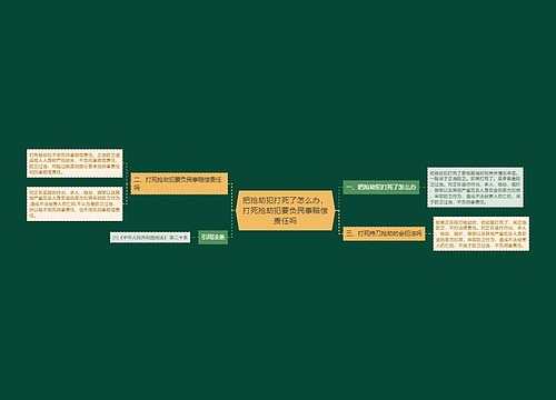 把抢劫犯打死了怎么办,打死抢劫犯要负民事赔偿责任吗 把抢劫犯打死了怎么办,打死抢劫犯要负民事赔偿责任吗