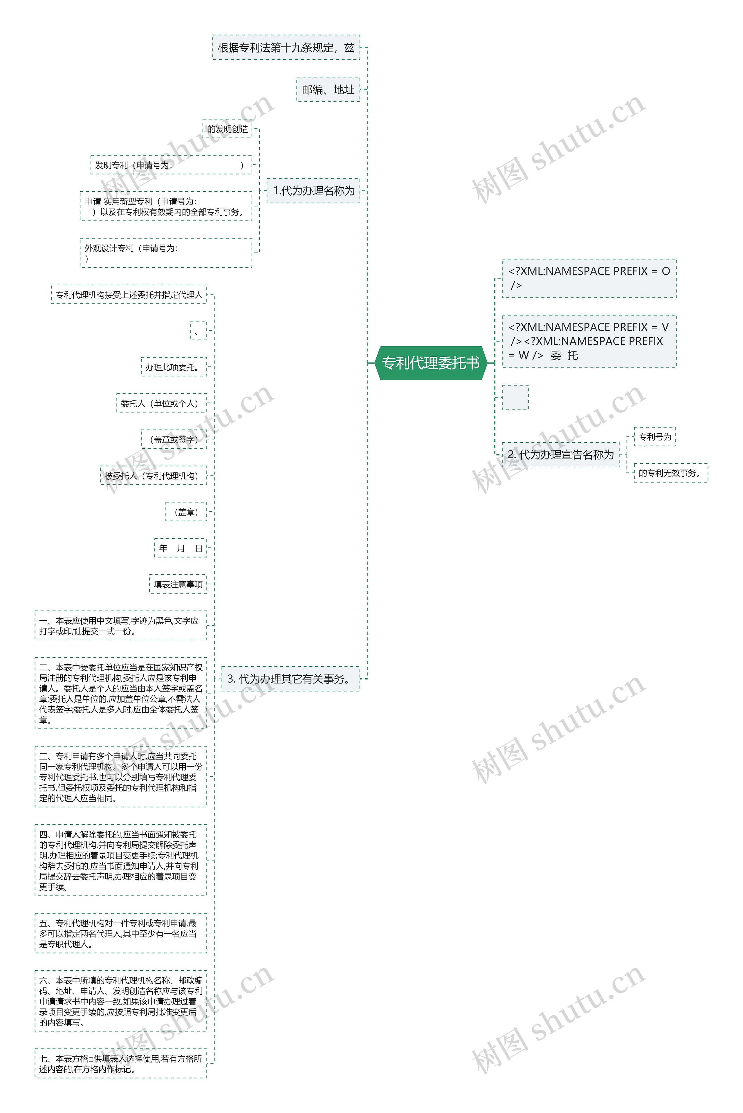 专利代理委托书