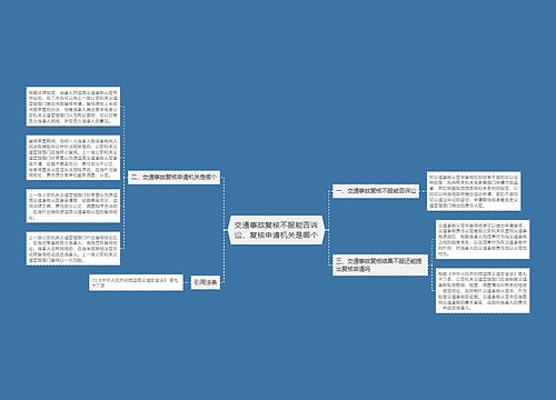 交通事故复核不服能否诉讼，复核申请机关是哪个