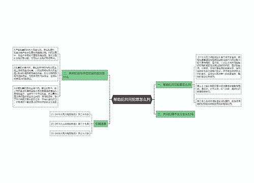 帮助犯共同犯罪怎么判