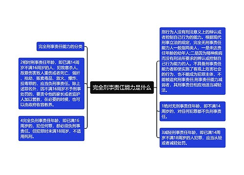 完全刑事责任能力是什么