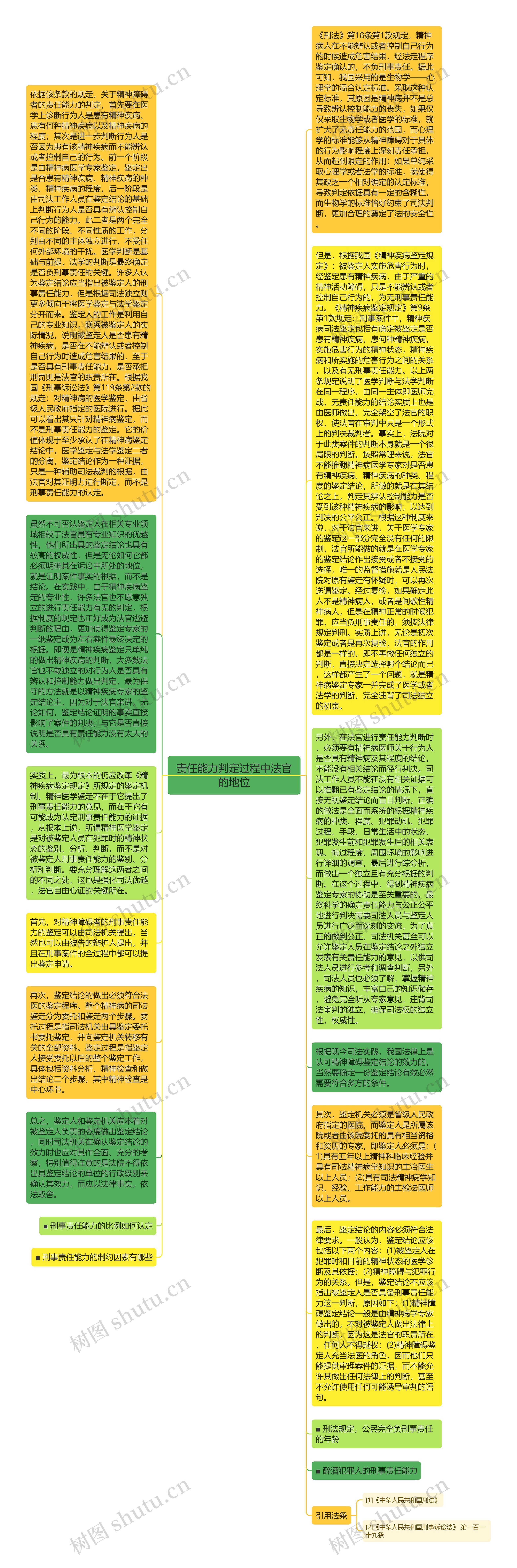 责任能力判定过程中法官的地位思维导图