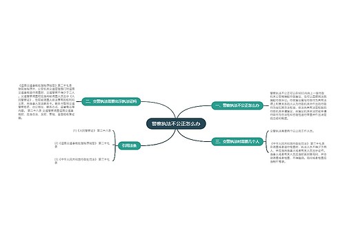 警察执法不公正怎么办