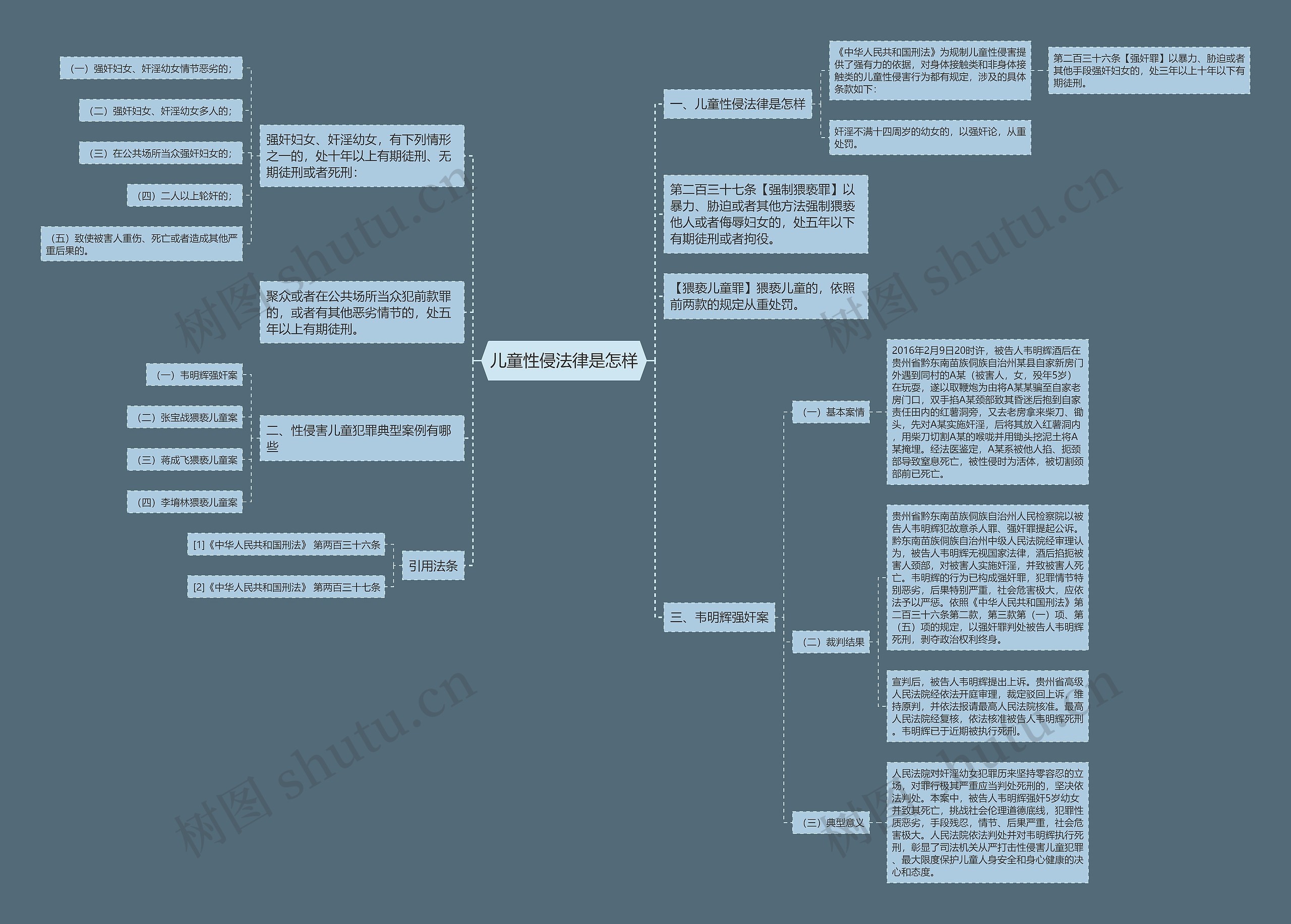 儿童性侵法律是怎样思维导图